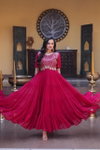 Ka 1255 Faux Blooming With Embroidery Work Gown Collections